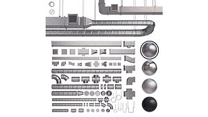 3D Ventilation System 2 model