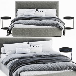Bed Meridiani Stone Plus