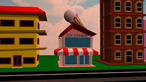 cartoon houses