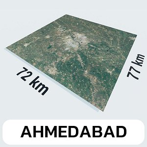 Ahmedabad India City Landscape 3D Model