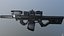 AR15 Custom Game Ready低聚3D模型