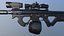 AR15 Custom Game Ready低聚3D模型
