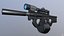 AR15 Custom Game Ready低聚3D模型