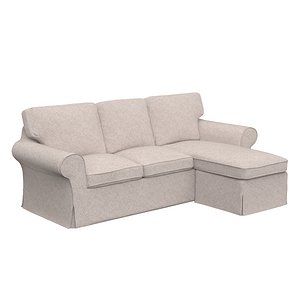 Ikea Ektorp Sofa 3 seat with chaise 2 3D model