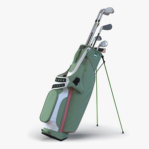 Golf Bag 4 Generic with Clubs