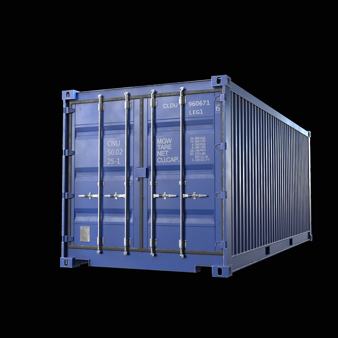 modelo 3d Shipping Container 20ft - TurboSquid 2081729