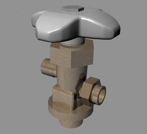free 3ds model gas valve
