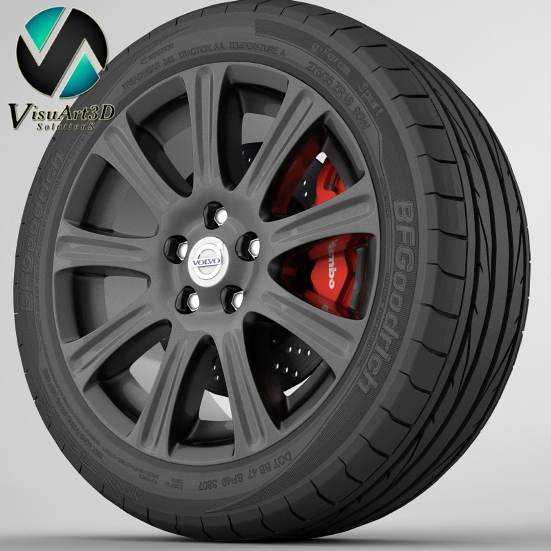 S60 Rim Tyre 3ds