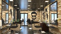 barber shop 3d model
