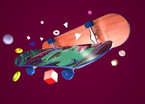 3D skateboard skate