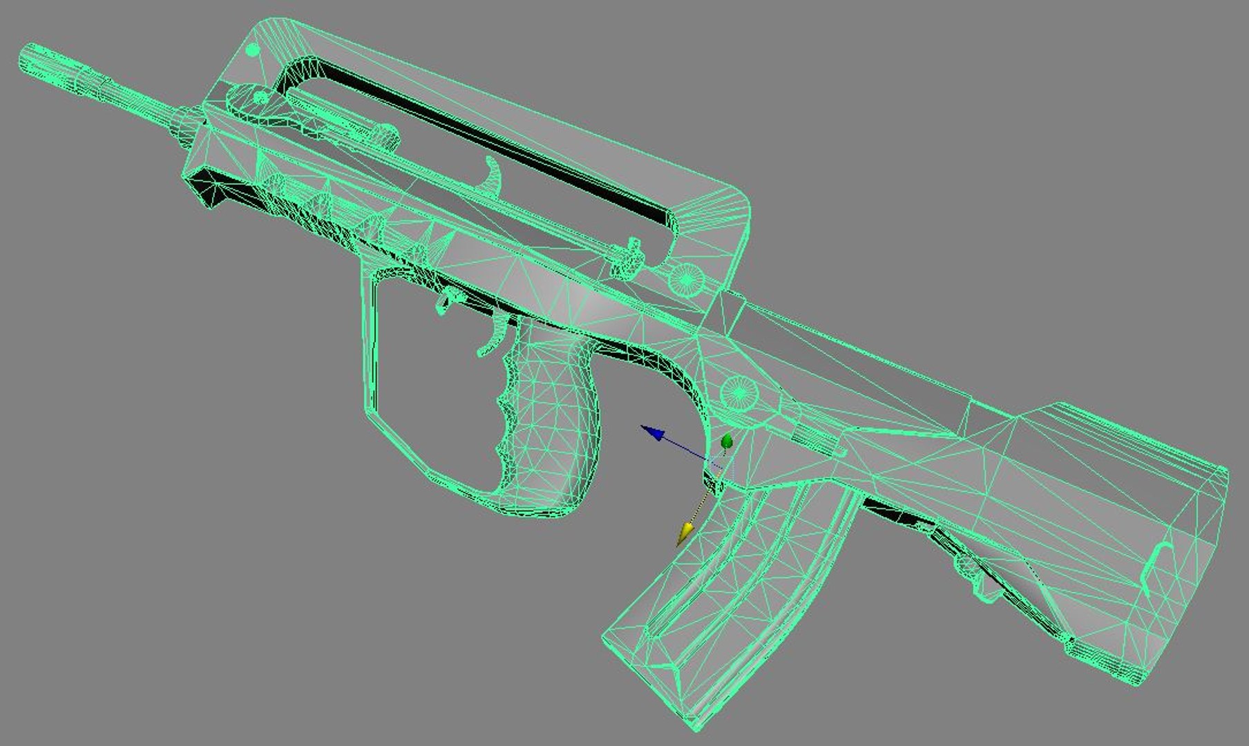 Famas Assault Rifle 3d Model