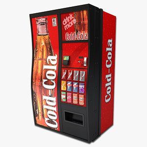soda machine 5 3d model