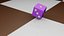 A dropping dice 3D model