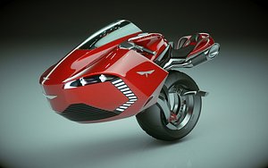 T Bike Solo Wheel 04 3D model