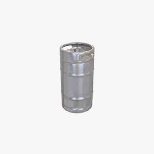 3D Slim Beer Drum 30L 01 model