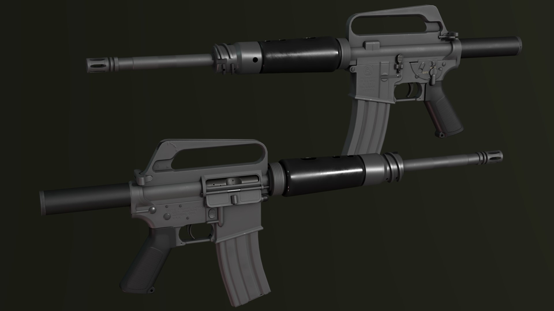 3D Model M231 Firing Port Weapon - TurboSquid 2128913