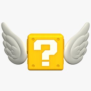 Flying Question Block Super Mario