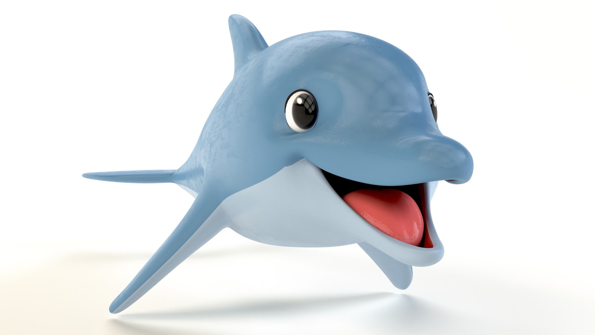3D Cartoon Dolphin 3D model - TurboSquid 1952933