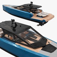 Wallypower 58 Motor Yacht Blue Rigged