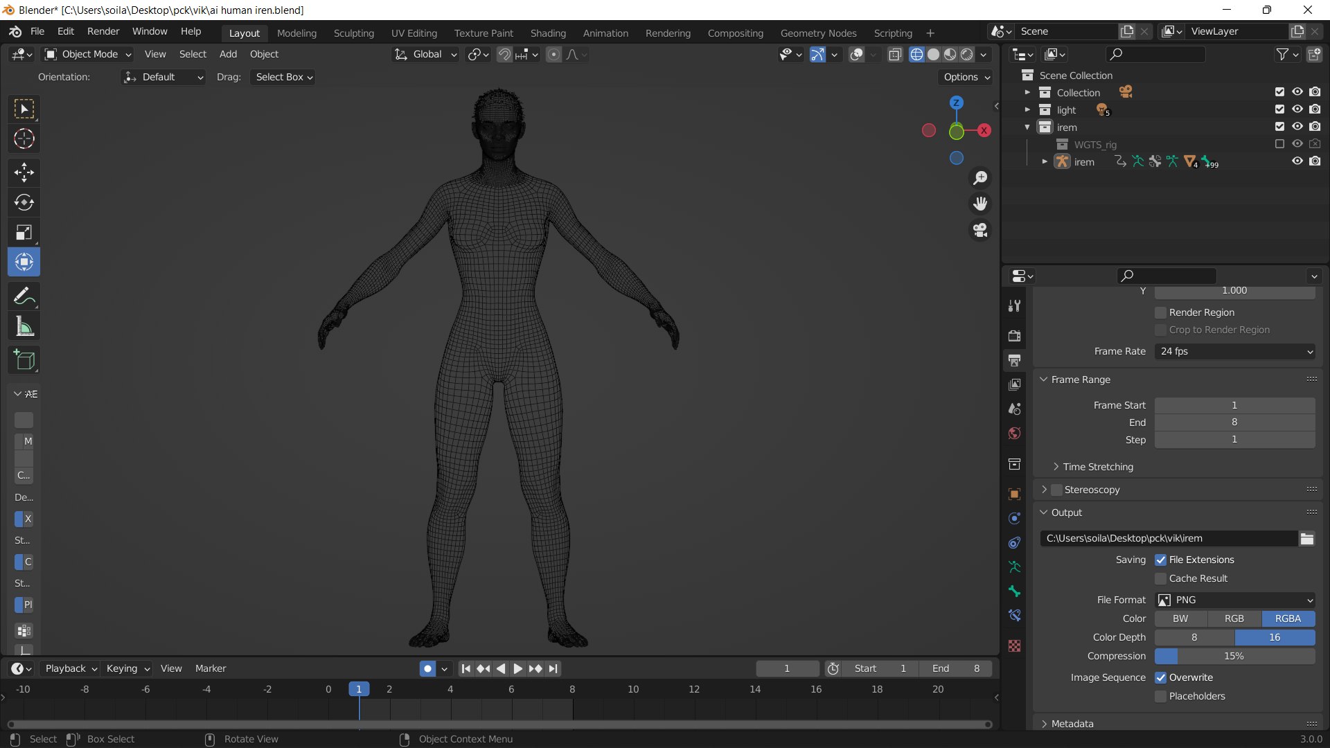 Rem - Stylized Rigged Blender Character 3D Model - TurboSquid 1997429