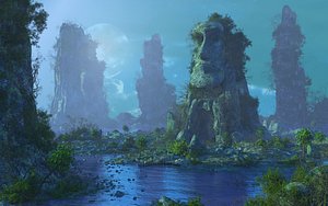 Rapa Nui Temple 3D model