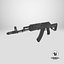 AK-203 Assault Rifle Kalashnikov 200 Series 3D model