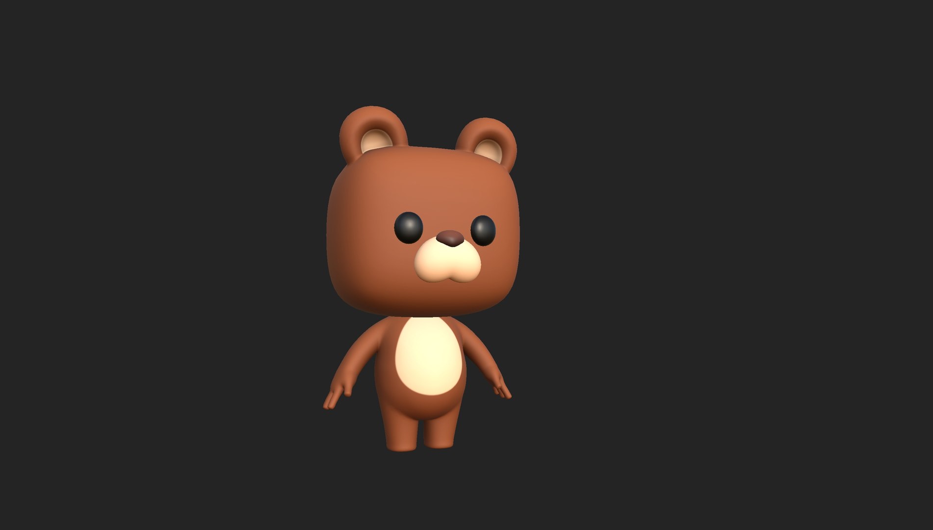 Cartoon Bear 3D model - TurboSquid 2002054