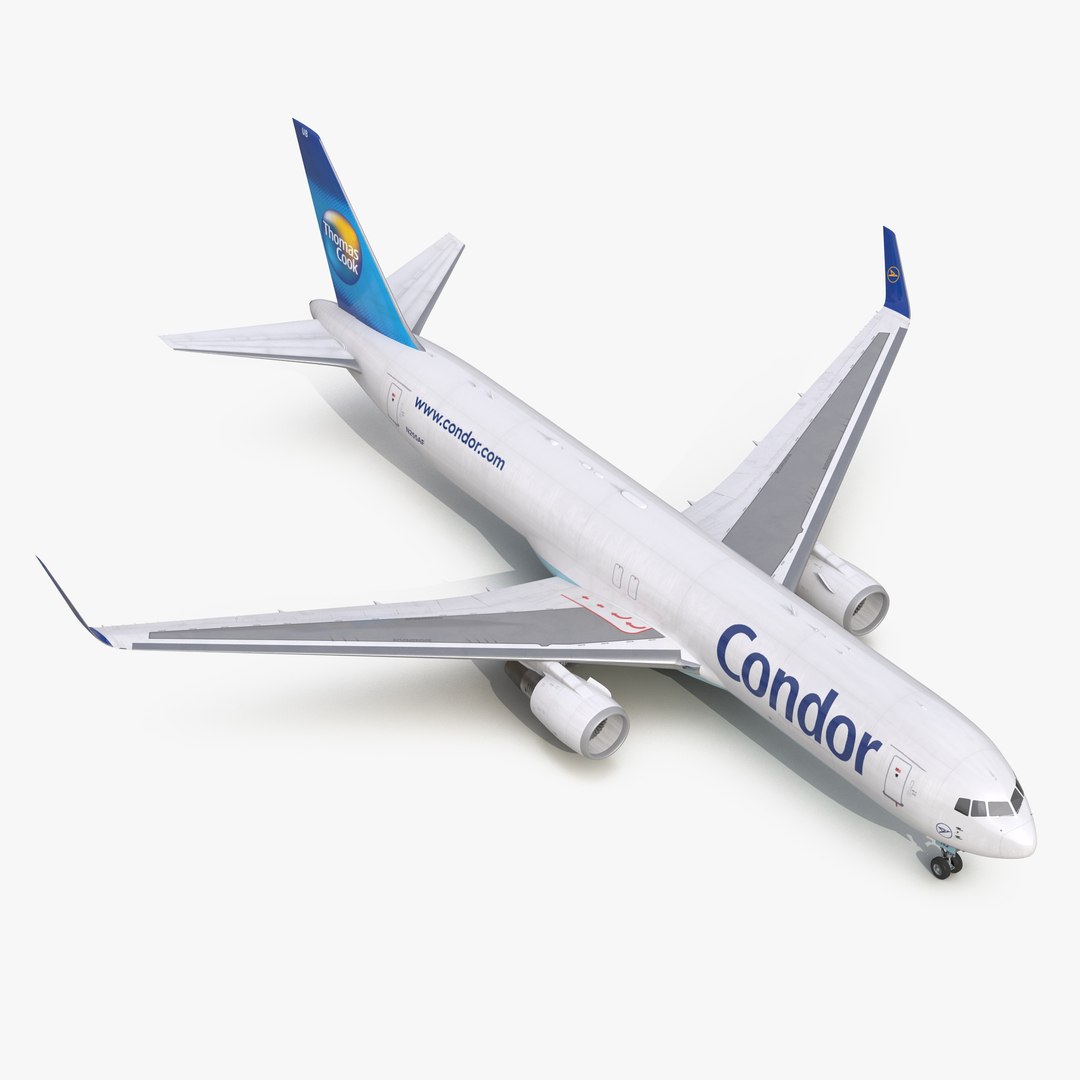 Boeing 767-300F Condor Flugdienst 3D Model 3D model preview
