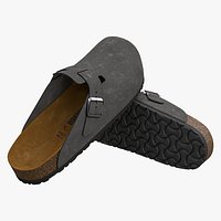 Birkenstock Boston Grey Suede