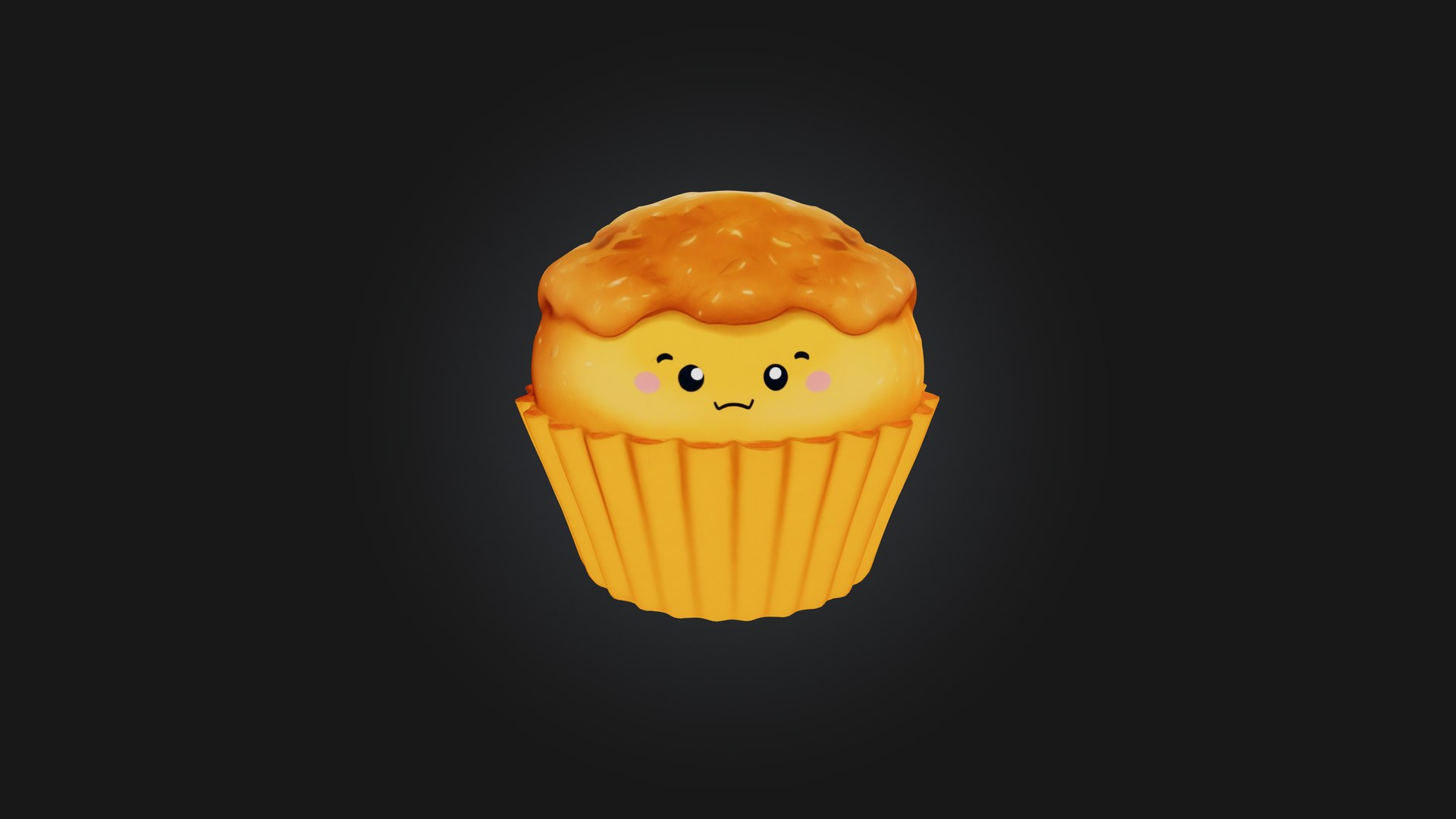 Cartoon Muffin 3D Model - TurboSquid 2292073