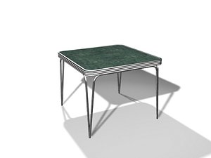 1950 kitchen table 3d model