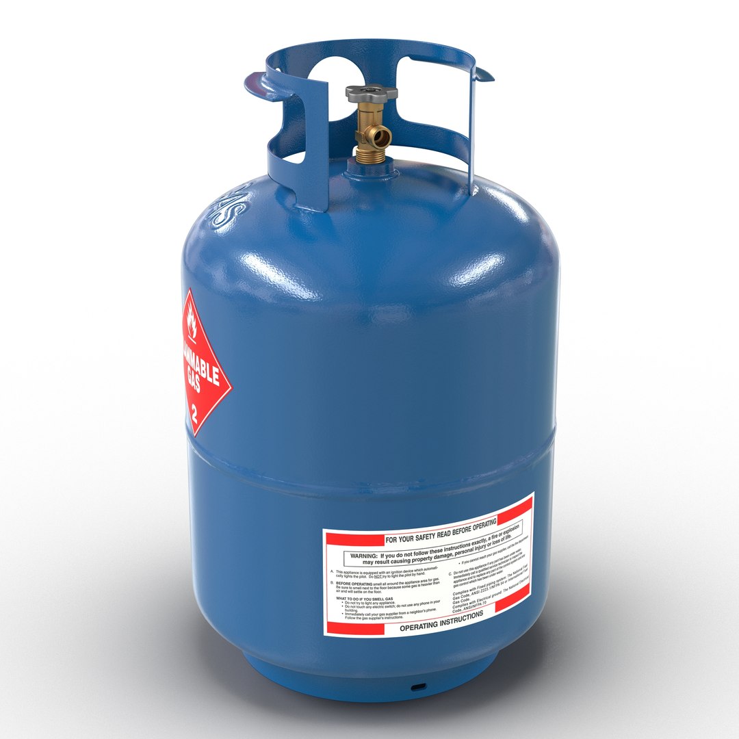 Gas Cylinder 2 3D model preview