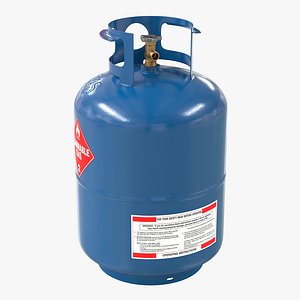 gas cylinder 2 3d max