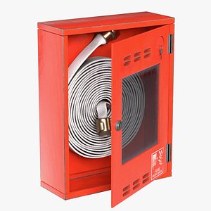 Fire Hose Pipe with Box 3D
