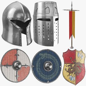 real medieval armor set model