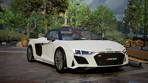 3D model Audi R8 Spyder V10 2023