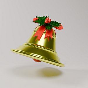Golden Christmas Bell model