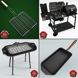 3d model barbecue v2
