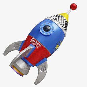 Cartoon Space Rocket