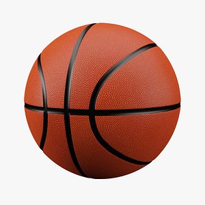 3d model basketball classic style