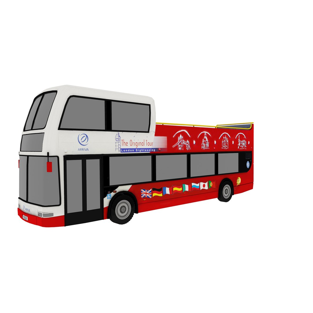 Tourist Bus Low Poly Model With Texture Model - TurboSquid 2236126