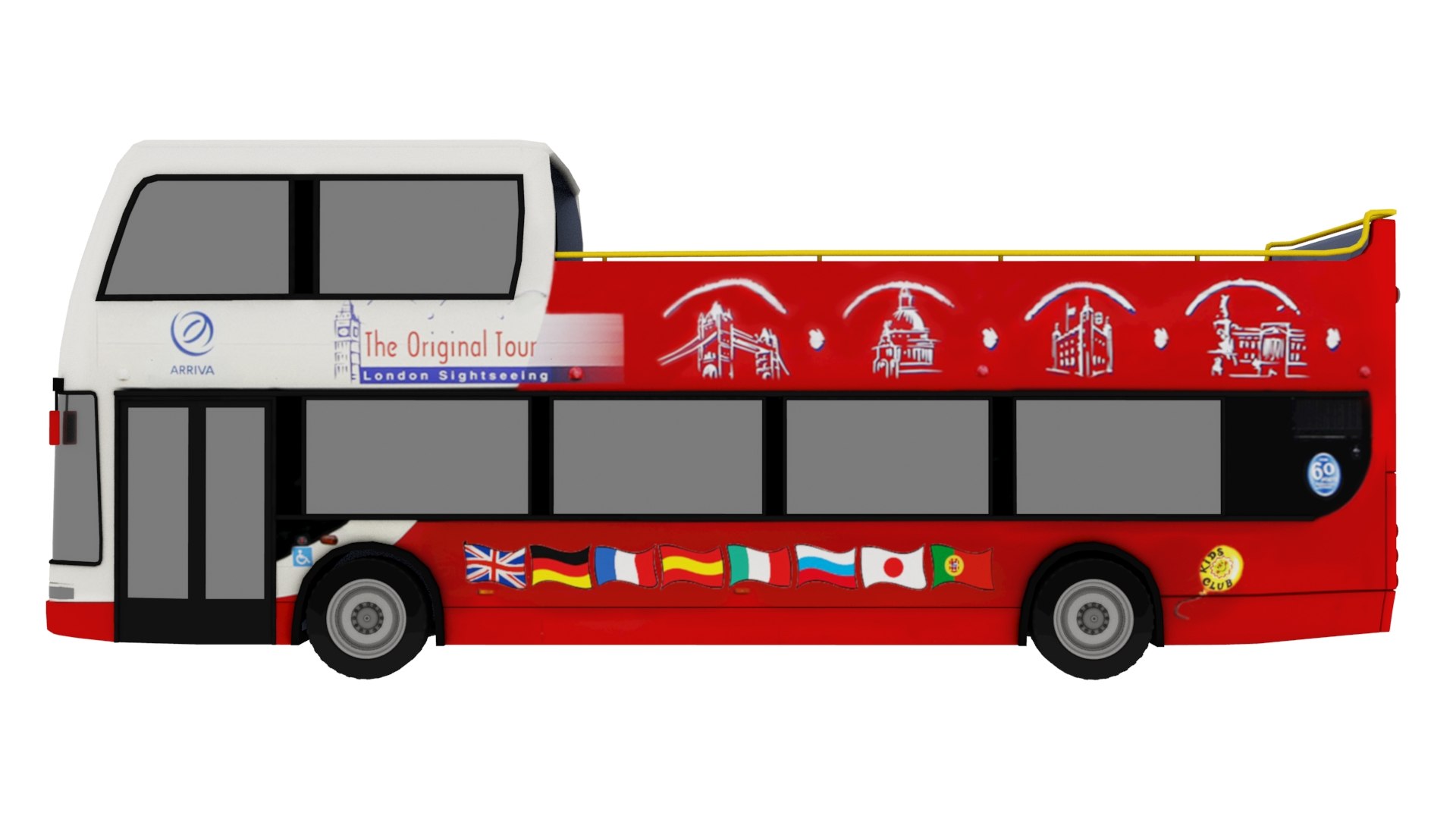 Tourist Bus Low Poly Model With Texture Model - TurboSquid 2236126