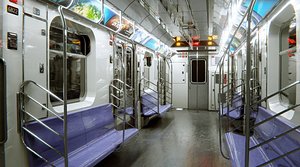 3D Subway Car Interior HDR model