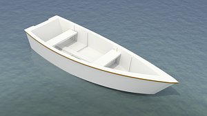 3d boat modeled