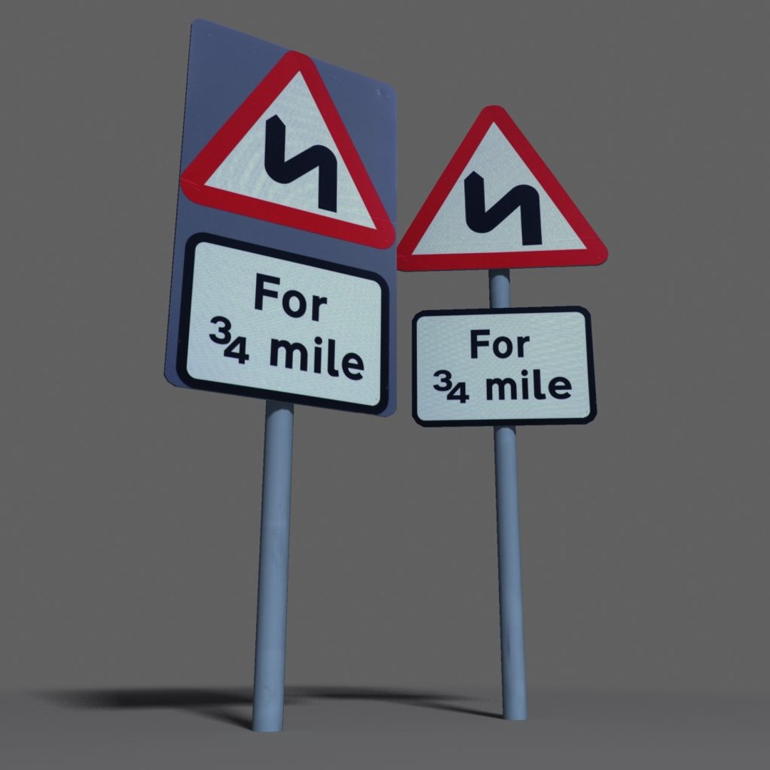 3d Road Sign Coz100710042 Model