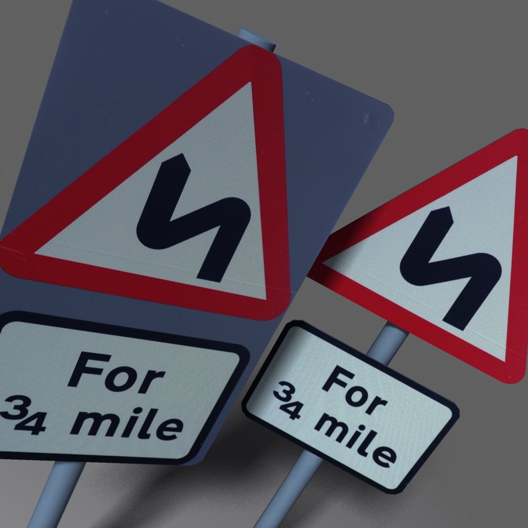 3d Road Sign Coz100710042 Model