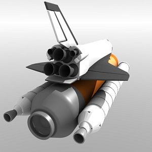 3d model space shuttle