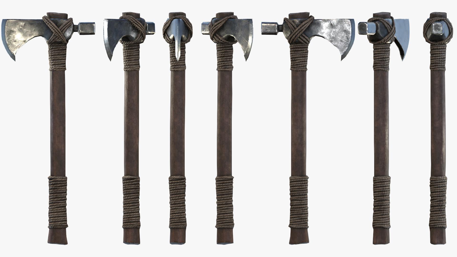 3D Fantasy Axe RPG Alpenstock Hammer-Axe Battle-axe Boarding Broadaxe Danish Felling Francisca Great-axe Hooked Hurlbat Labrys Mattock Ono Parashu Pickaxe Sagaris Shepherd's Splitting Maul Tomahawk Throwing Ax War Axe Collection model https://p.turbosquid.com/ts-thumb/Jc/b960ga/Fv/ts_urp_1080p_29.09.2023_234107/jpg/1696004316/1920x1080/fit_q87/1bd340e74558ab438545fe213f090a737d377b32/ts_urp_1080p_29.09.2023_234107.jpg