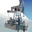 rocking machine oil pumpjack 3d blend
