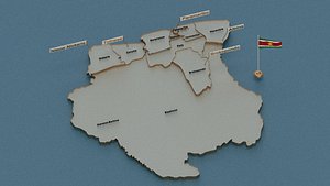 3D state cities capital